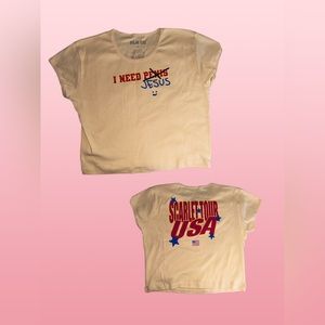 Doja cat scarlet your baby tee/ crop top